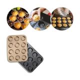 TeknoKapsül Muffin Kek Kabı ve Cupcake Fırın Tepsisi – Yapışmaz Metal Hamur, 12 Gözlü Muffin Kabı, Cup Cake Pişirme Tepsisi, Fırın Uyumlu Kek Kalıbı Yüksek Sıcaklığa Dayanıklı