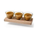TeknoKapsül Mum, 50 ml Cam Bardak Tealight Mum, 3X16 Saat Yanma Süresi, Doğal Bal Mumu, Sarı, 3'lü Paket Tealig