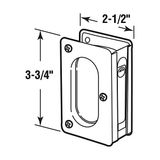 TeknoKapsül N 7361 Pirinç Klozet Cep Kapı Geçiş Çekme, 3-3/4" x 2-1/2" 1-3" Kalın Kapılar Için Çekme, Parlak Pirinç (Tekli Paket) - Option-1 - 0 - Siyah - 1 Adet