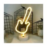 TeknoKapsül Neon Gitar Masa Lambası