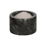 TeknoKapsül Nero Mermer Baharatlık 6X10 cm Mermer Tuzluk Biberlik Dekoratif Baharatlık Siyah