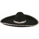 TeknoKapsül Nessiworld Sombrero Meksika Şapkası Mariachi Gümüş Şeritli Yetişkin Boy
