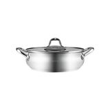 TeknoKapsül New Akara Indüksiyon Tabanlı Çelik Pilav/karnıyarık Tencere 24 cm - 51R-Turuncu - 1 L