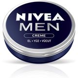 TeknoKapsül NIVEA MEN Erkek Bakım Kremi 75 ml, El, Yüz ve Vücut Nemlendirici Krem, Hızlı Emilir, Yapışkan His Bırakmaz, E vİtamini, Tüm Cilt Tipleri AMZ-B004YVC72A