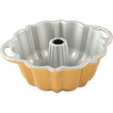 TeknoKapsül Nordic Ware 51277 Yıldönümü Halka Kek Kalıbı, 1420 ml (6 Kap), Alüminyum, Altın