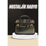 TeknoKapsül Nostaljik Radyo Bluetooth Bağlantılı Müzik Kutusu Ahşap