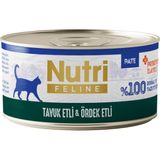 TeknoKapsül Nutri Feline Tuk ve Ördek Etli Tahılsız Prebiyotik Ileli Ezme Yetişkin Kedi Konservesi 70GR