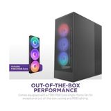 TeknoKapsül Nzxt H7 Rgb | Fanlı Orta Kule Atx Hava Akışı Muhafazası | Doğrudan Gpu Soğutma Için Zeminde Fan Des
