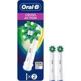 TeknoKapsül Oral-B Crossaction Elektrikli Diş Fırçası Yedek Fırça Başlıkları Dolum, 2 Ct (Ambalaj Değişebilir)