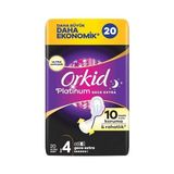 TeknoKapsül Orkid Platinum Hijyenik Ped Gece Ekstra (Boy 4) 20 Adet Ped