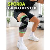 TeknoKapsül Örme Sporcu Dizliği Ayarlanabilir Çapraz Destek Bantlı Esnek Diz Koruyucu LS-PRTCAPRAZDIZLIK-4-3434