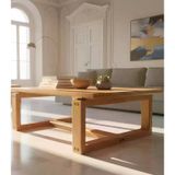 TeknoKapsül Orta Sehpa Masif Ağaç 120 x 80 BZ-HBCV0000B1PHRE