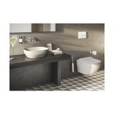 TeknoKapsül Outline 5994B420-0016 Kare Lavabo, 48 Cm, Mat Bej