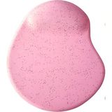 TeknoKapsül Oval Bilek Destekli Kum Desen Tip Kaymaz Taban Optik Bilgisayar Notebook Mouse Pad Maus Pad 17,5X21,5CM (Pembe) - Option-1 - 001-Renkli