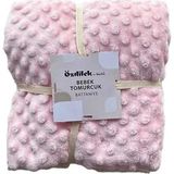 TeknoKapsül Özdilek Bebek Tomurcuk Bebek Battaniyesi Pudra Pembe