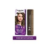TeknoKapsül Palette Göz Alıcı Renkler 7-1 Küllü Kumral Pentanol & Besleyici Yağ Içeren Saç Boyası 115