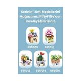 TeknoKapsül Panlos Mini Potted Plant Serisi Inek Figürü 341 Parça Oyuncak Yapım Seti -FFP655012