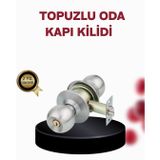 TeknoKapsül Paslanmaz Çelik Dayanıklı Topuzlu Kapı Kilidi LS-UCZZZKAPIKLT-1-3434
