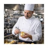 TeknoKapsül Paslanmaz Çelik Sebze Soyacağı, Ergonomik Ahşap Saplı Meyve ve Sebze Soyma Bıçağı, Patates, Havuç, Salatalık ve Elma Için Mükemmel Mutfak Aracı