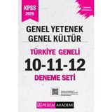 TeknoKapsül Pegem Yayınları 2026 Kpss Genel Yetenek Genel Kültür Tamamı Çözümlü Türkiye Geneli 10-11-12 Deneme Seti