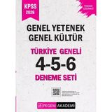 TeknoKapsül Pegem Yayınları 2026 Kpss Genel Yetenek Genel Kültür Türkiye Geneli 4-5-6 Deneme Seti