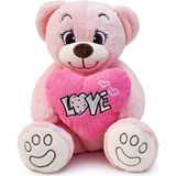 TeknoKapsül Pembe Love Kalpli Hollywood Pelüş Sevimli Ayıcık,doldurulabilir Oyuncak,love Kalpli,aşık Ayıcık,sevgilier Günü Ayı,kawaii,