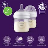 TeknoKapsül Philips Avent Doğal Tepkili Pp 2'li Biberon Seti, 125ML, 0+ Ay, SCY900/02