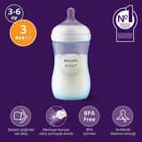 TeknoKapsül Philips Avent Doğal Tepkili Pp Mavi Biberon, 260ML, 3-6 Ay, SCY903/21