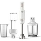 TeknoKapsül Philips Daily Collection Promix El Blender Seti 700 W, Sıçrama Önleyici Bıçak Koruması, Ergonomik Tasarım, Xl Doğrayıcı, Ikili Çırpıcı, Beyaz, HR2546/00