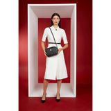 TeknoKapsül Pierre Cardin Siyah Monogram Kadın Omuz Çantası 05PO22Y1538