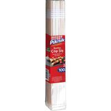 TeknoKapsül Piknik Ağaç Bambu Çöp Şiş 25 CM–100'LÜ 113-P - 1BW-Beyaz