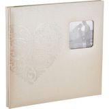 TeknoKapsül Pioneer Photo Albums Fotoğraf Albümleri MB-10EW Postbound Kabartmalı Suni Deri Çerçeve Kapak Düğün Hafıza Defteri, x 30,48 Cm, Kalp