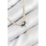 TeknoKapsül Pirinç Zirkon Taşlı Su Yolu Göz Model Gold Renk Kadın Kolye LS-68B2A02F4803F1ECDE0D75C9-0808
