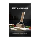 TeknoKapsül Pizza Merdanesi - Profesyonel Ahşap Saplı Hamur Açma Merdanesi -