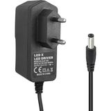 TeknoKapsül PM-8118 12 Volt - 1 Amper 5.5*2.5 mm Uçlu Plastik Kasa Priz Tipi Adaptör - 5,5 x 2,5 mm