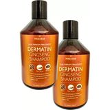 TeknoKapsül Policlear Dermatin Shampoo Ginsengli Özel Bakım Şampuanı 500 ml x 2 Adet - (ClearEyelets)Black-RadiantOrchid