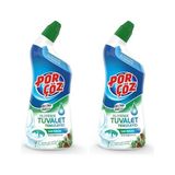 TeknoKapsül Por Çöz Tuvalet Temizleyici Jel Ekstra Güçlü Çam Kokulu 750 ml 2li Paket