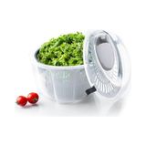 TeknoKapsül Pratik Salata Kurutucu – Çevirmeli Sebze & Marul Kurutma Kabı, 4,5 L Manuel Dönerli Yıkama Kurut