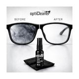 TeknoKapsül Premium Lens Temizleme Kiti, 30ML Sprey ve 15X18CM Mikrofiber Bez, Gözlük, Telefon, Laptop, Kamera Lensleri Için