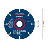 TeknoKapsül Professional 1x Expert Carbide Multi Wheel Kesici Diskler (Sert Ahşap, Çivili Ahşap, Plastik, Alçıpan Panel, Ø 115 Mm, Aksesuar Küçük Avuç Taşlama Makinesi)