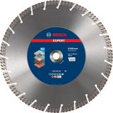 TeknoKapsül Professional 1x Expert Multimaterial Kesme Diskleri (, Donatılı Beton, Tuğla, Yumuşak Taş, Ø 300 Mm, Aksesuar Büyük Avuç Taşlama Makinesi) - Ahşap