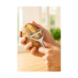 TeknoKapsül Profesyonel Paslanmaz Çelik Çift Bıçaklı Soyacak, Jülyen ve Standart Soyucu Başlıklı, Ergonomik Saplı Çok Amaçlı Meyve Sebze Soyacağı, Patates, Salatalık, Kabak ve Havuç Için Pratik Mutfak Al