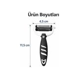 TeknoKapsül Profesyonel Paslanmaz Çelik Sebze Meyve Soyucu Ergonomik Tutma Saplı Kaymaz Kabuk Soyacağı Patates Havuç Elma Salatalık Kabak Için Çok Amaçlı Dayanıklı Keskin Mutfak Soyma Aparatı