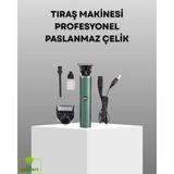 TeknoKapsül Profesyonel Şarjlı Tıraş Makinesi – 180 Dakika Kullanım, 2.5 Saat Hızlı Şarj, Evrensel USB Şarj Gir