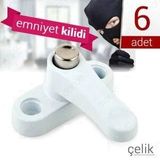 TeknoKapsül Pvc Kapı Pencere Emniyet Kilidi - Çelik - 6 Adet CC-CPR-5576