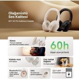 TeknoKapsül Qcy H2 Aux Kablosuz Bt 5.3 Siyah Kulaklık Hifi Enc 70 Saat Dinleme Oyun Modu