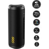 TeknoKapsül Qcy Sp7 40W Taşınabilir Bluetooth Hoparlör 14 Saat Dinleme Rgb Işık Ipx7 tf kart girişli