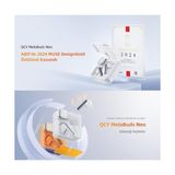 TeknoKapsül Qcy T31 Melobuds Neo Enc 4 Mikrofon Dijital Güç Göstergesi Bluetooth 5.3 Kablosuz Kulaklık Beyaz - Option-1
