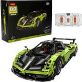 TeknoKapsül Rastar Bricks 1:8 Pagani Huayra Bc Yeşil USB Şarjlı Uzaktan Kumandalı Model Araba Yapım Seti 2902 Parça
