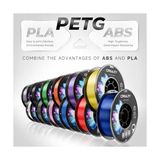 TeknoKapsül Resmi Cr Petg 3D Yazıcı Filament 1.75MM Paket 2kg (4.4lbs), Yüksek Hassasiyet, Güçlü Tokluk, Kokusu